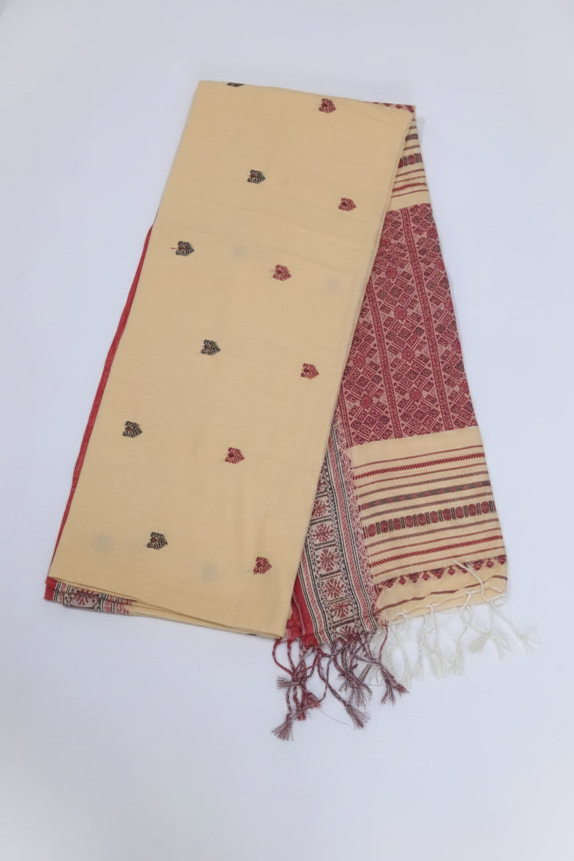 soft woven cotton saree